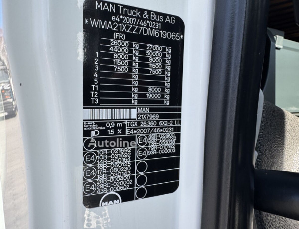 Ciężarówka podwozie MAN TGX 26.360