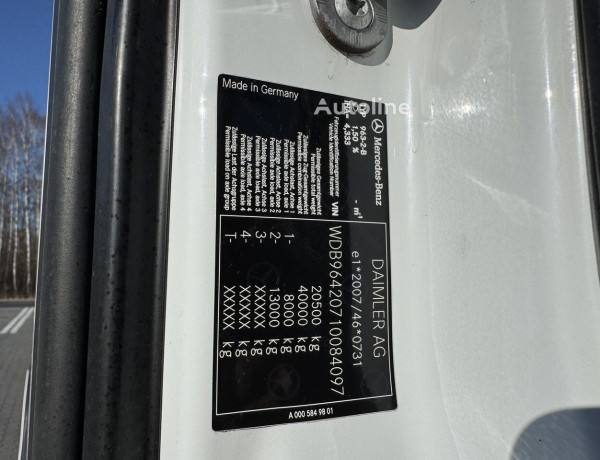 Ciężarówka podwozie Mercedes-Benz Arocs 1835 4x4 37tys.km!!!