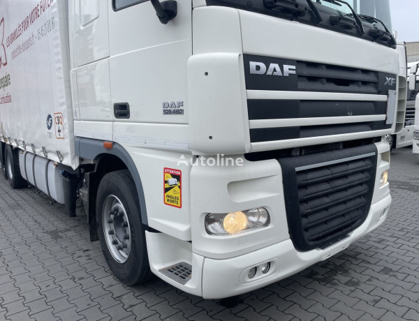 Ciężarówka firanka DAF XF 105 460 SuperSpace RETARDER IMPORT FRANCE