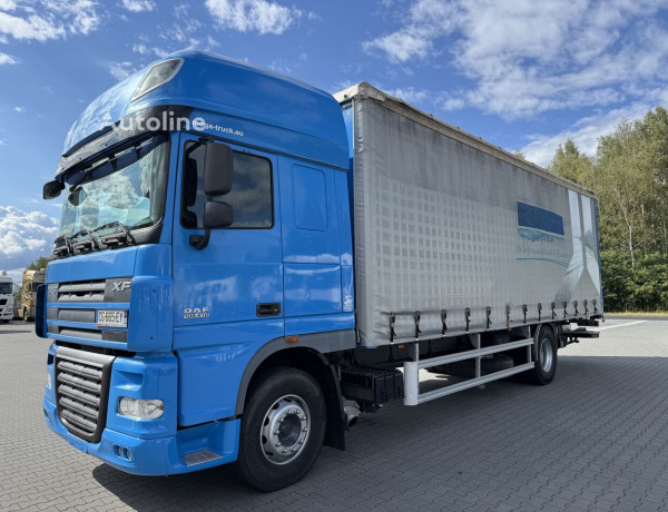 Ciężarówka firanka DAF XF 105 410 ATe winda retarder air integral import France