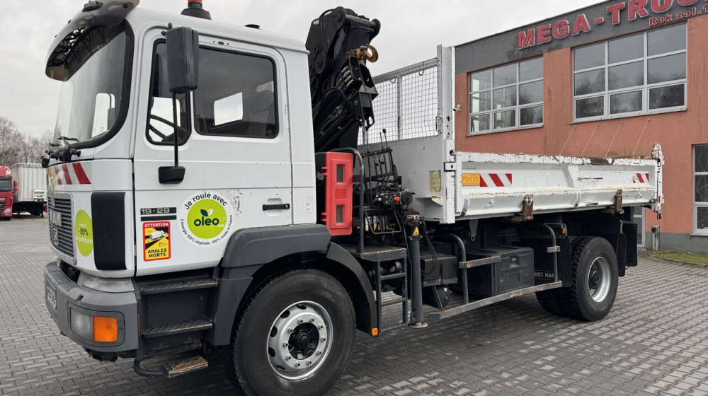 Wywrotka MAN 18.290 KIPER+DŻWIG HDS IMPORT FRANCE