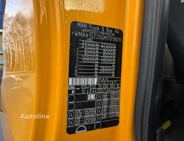 Wywrotka MAN TGS 35.480 8x4 HYDROKLAPA  IMPORT FRANCJA