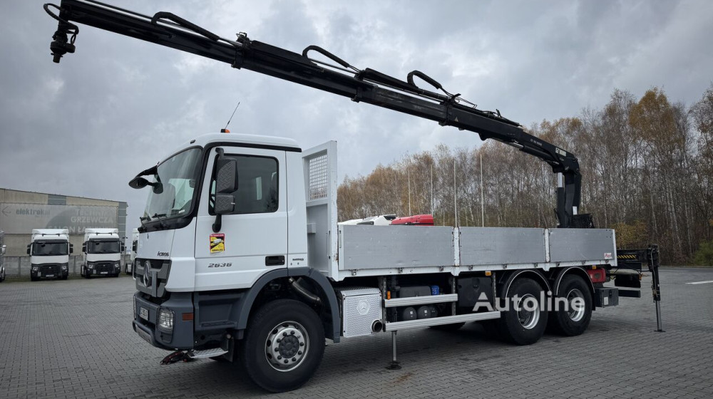 Ciężarówka burtowa Mercedes-Benz ACTROS 2636 6x4 Żuraw HIAB XS166 HIDUO