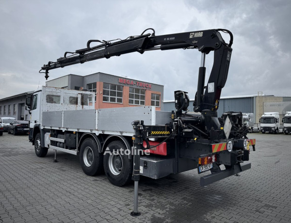 Ciężarówka burtowa Mercedes-Benz ACTROS 2636 6x4 Żuraw HIAB XS166 HIDUO
