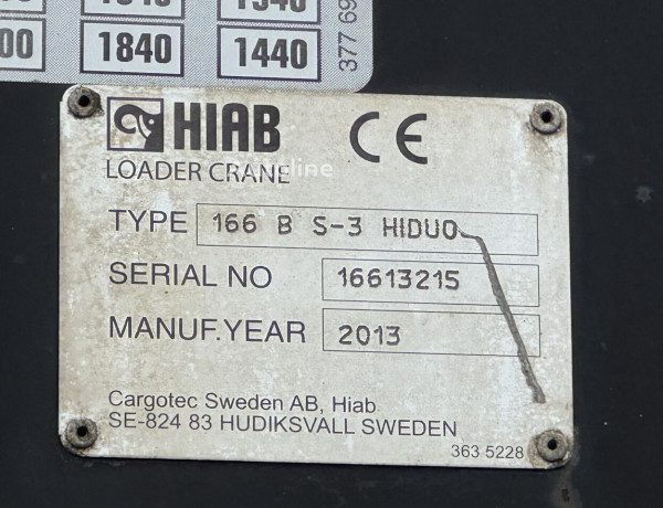 Ciężarówka burtowa Mercedes-Benz ACTROS 2636 6x4 Żuraw HIAB XS166 HIDUO