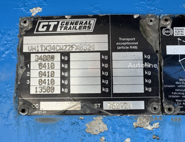 Naczepa wywrotka Benalu Optiliner 75m3 ALUMINIOWA OSIE SMB IMPORT FRANCE