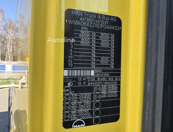 Ciągnik siodłowy MAN TGX 18.480 XLX Euro5 Retarder Hydraulika 652tys.km!!! Import Fra